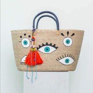 Agua De Mar - Evil Eyes Large Navy Blue